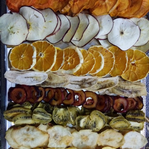 میوه و سبزیجات خشک شده توسط خشک کن میوه و خشک کن سبزی مدل AS60